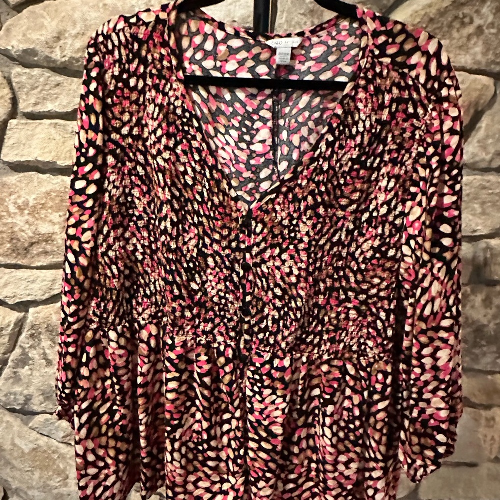 Cato Multicolor Patterned Blouse